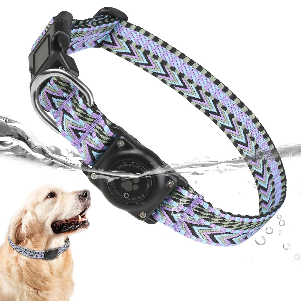 AllFit AirTag Dog Collar - Waterproof & Integrated Holder